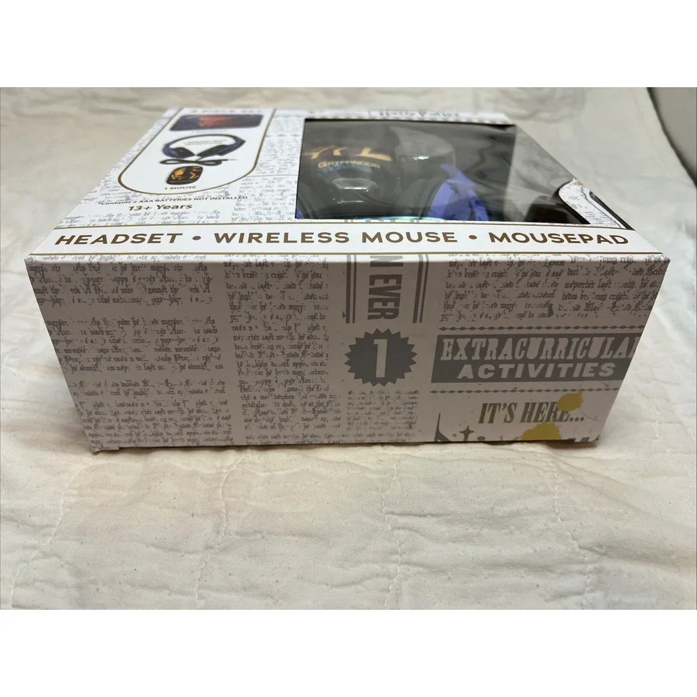 Collectible Harry Potter Headset w/Microphone, Wireless Mouse Pad 3 Piece‎ Set